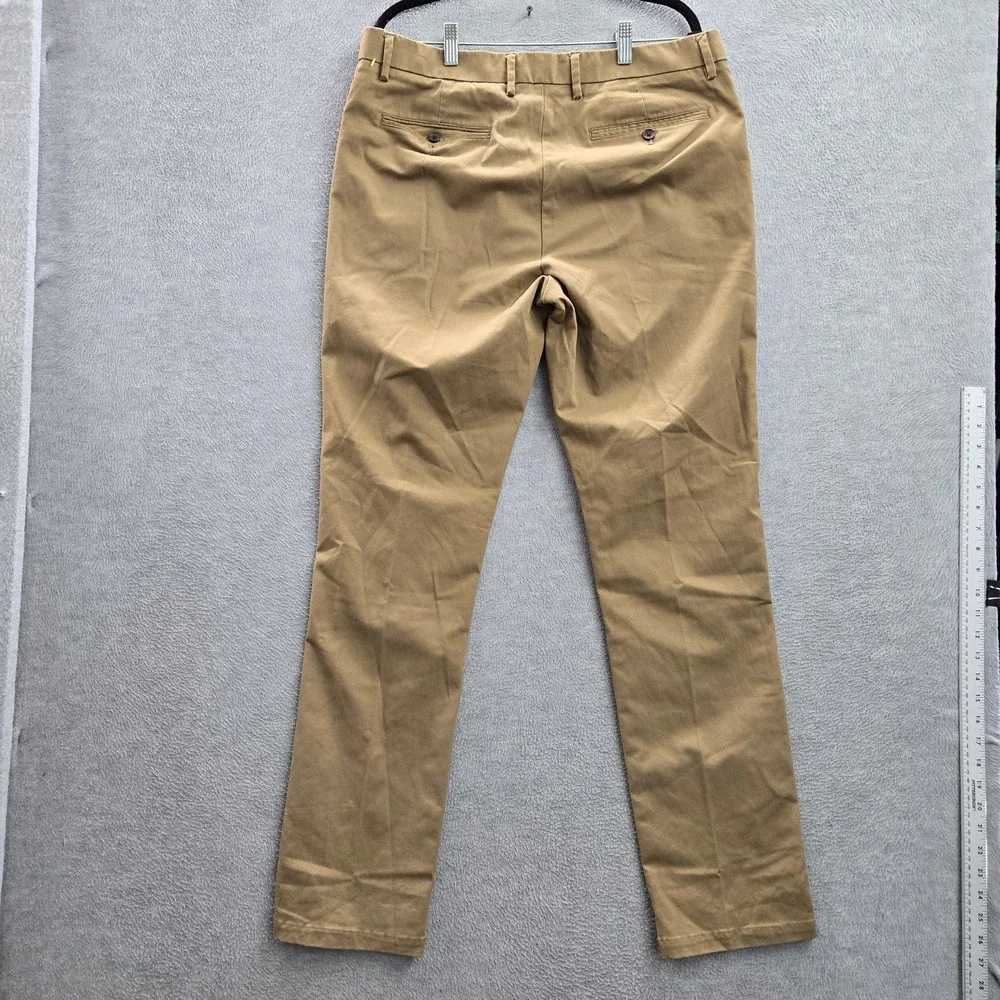 Old Navy Men Pants 36X34 Brown Chino Twill Button‎ 33